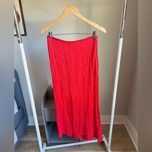 Elegant Red Women's Skirt